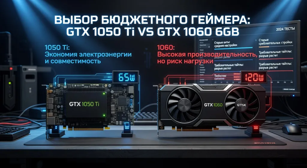 GTX 1050 Ti vs GTX 1060 6GB на б/у: какую видеокарту выбрать в одной ценовой категории сегодня