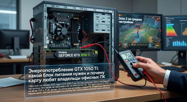 Энергопотребление GTX 1050 Ti: какой блок питания нужен и почему карту любят владельцы офисных ПК